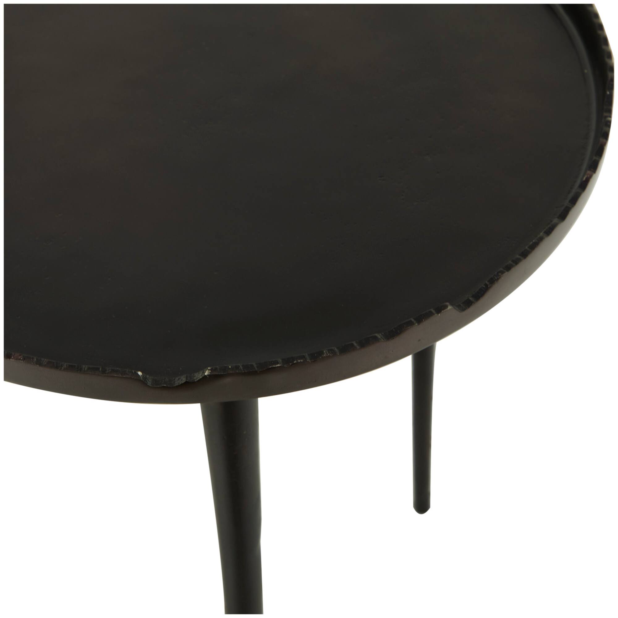21" Aluminum Accent Table with Tray Top